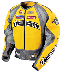Icon Merc Yellow Leather Hero Jacket